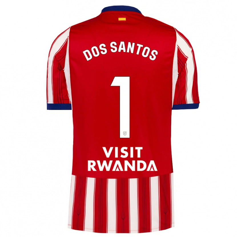 Danxen Mujer Camiseta Alex Dos Santos #1 Azul Real Rojo Blanco 1ª Equipación 2026/27 La Camisa