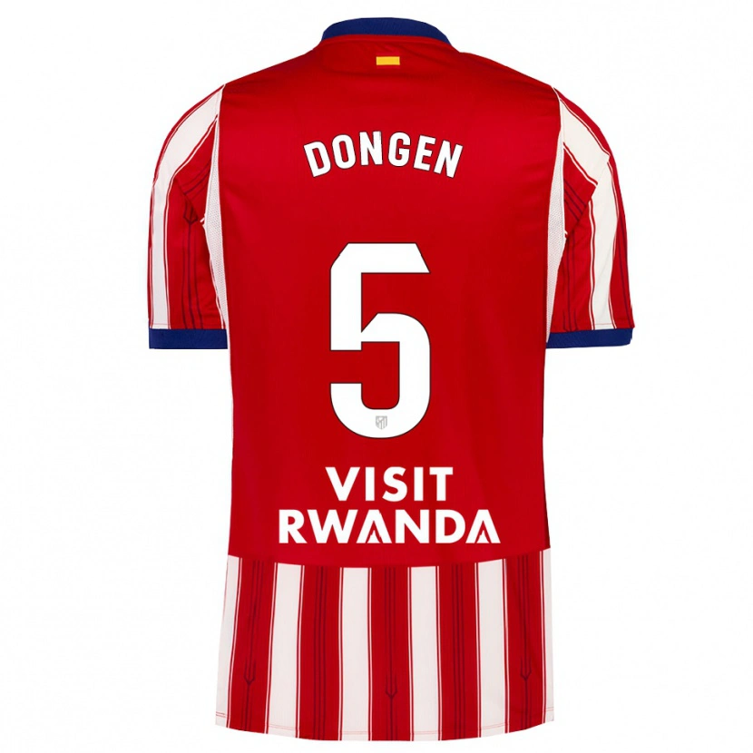 Danxen Mujer Camiseta Merel Van Dongen #5 Azul Real Rojo Blanco 1ª Equipación 2026/27 La Camisa