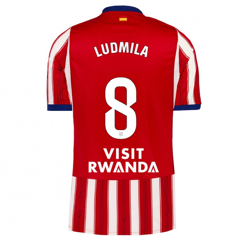 Danxen Mujer Camiseta Ludmila #8 Azul Real Rojo Blanco 1ª Equipación 2026/27 La Camisa