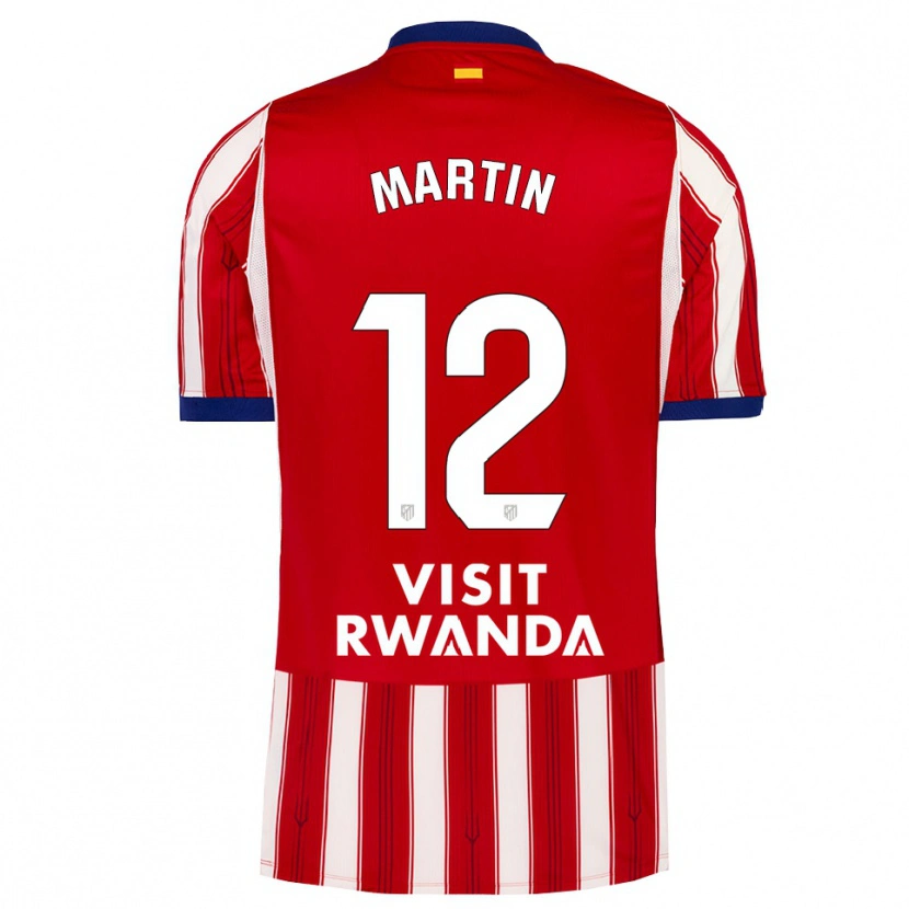 Danxen Mujer Camiseta Carlos Martín #12 Azul Real Rojo Blanco 1ª Equipación 2026/27 La Camisa