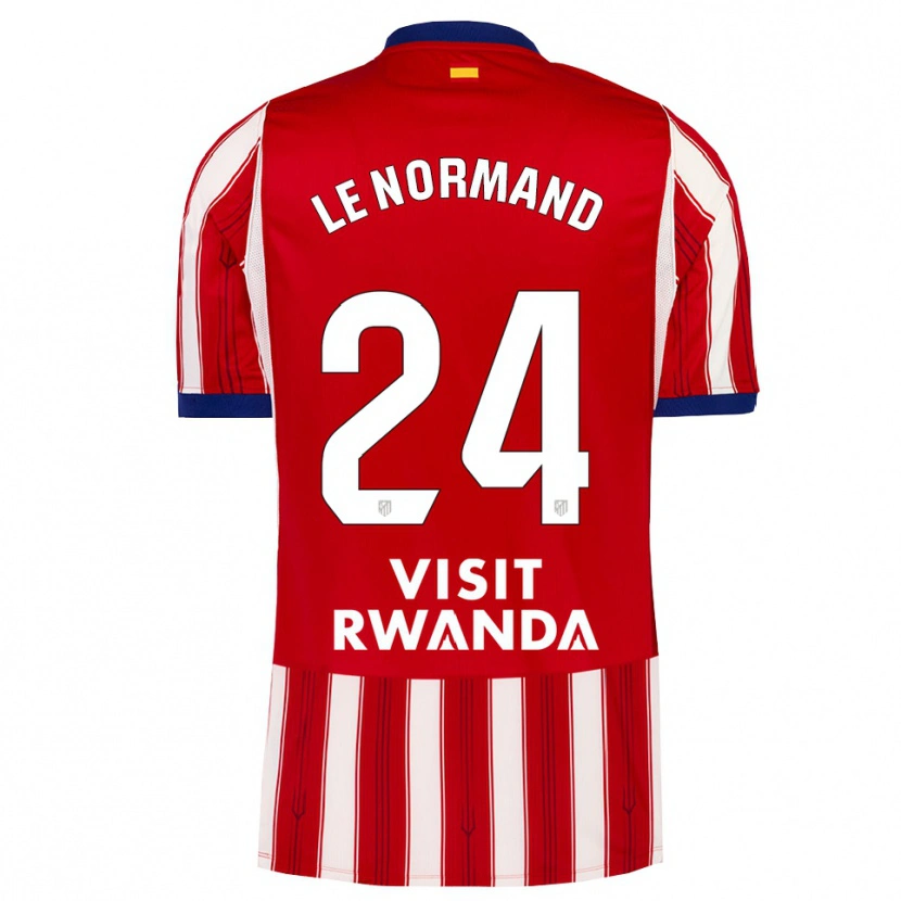Danxen Mujer Camiseta Robin Le Normand #24 Azul Real Rojo Blanco 1ª Equipación 2026/27 La Camisa