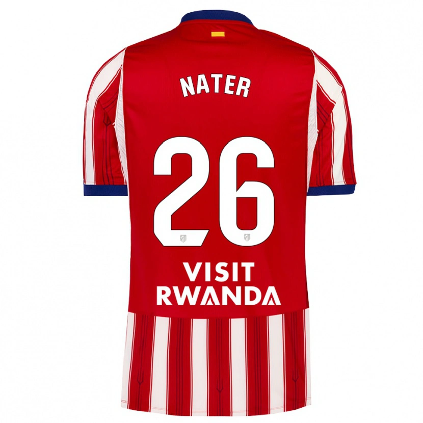 Danxen Mujer Camiseta Silvano Nater #26 Azul Real Rojo Blanco 1ª Equipación 2026/27 La Camisa