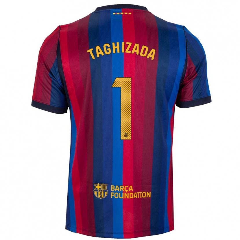 Danxen Mujer Camiseta Eldar Taghizada #1 Azul Real Rojo Amarillo 1ª Equipación 2026/27 La Camisa