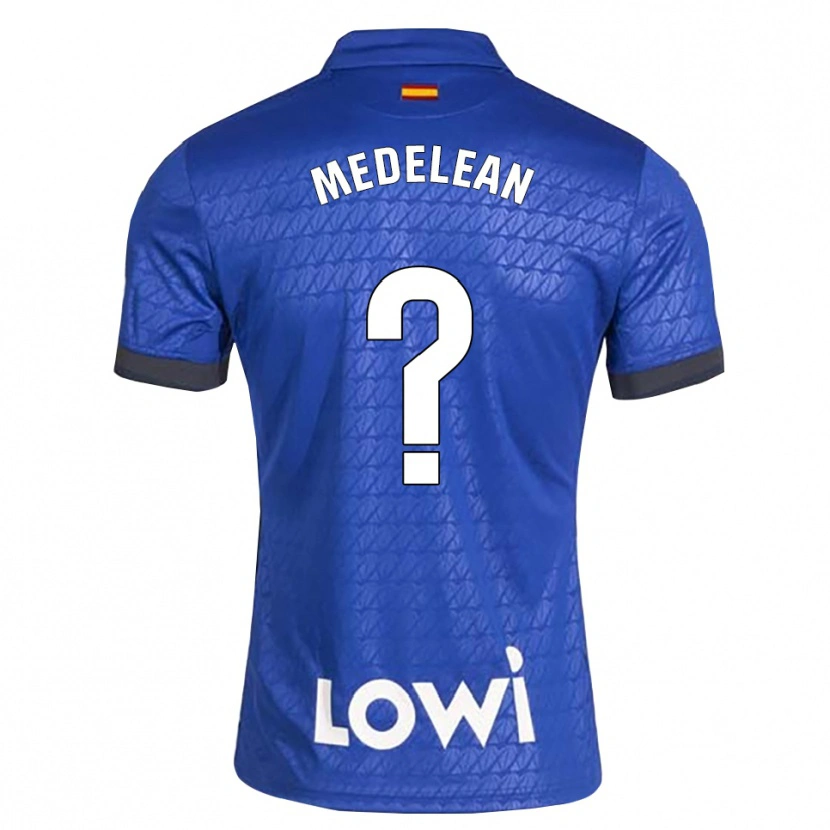 Danxen Mujer Camiseta Valentin Medelean #0 Azul Blanco Negro 1ª Equipación 2026/27 La Camisa