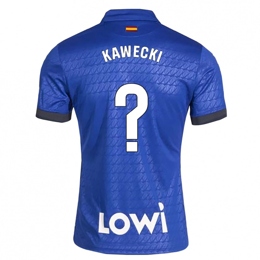 Danxen Mujer Camiseta Luis Kawecki #0 Azul Blanco Negro 1ª Equipación 2026/27 La Camisa