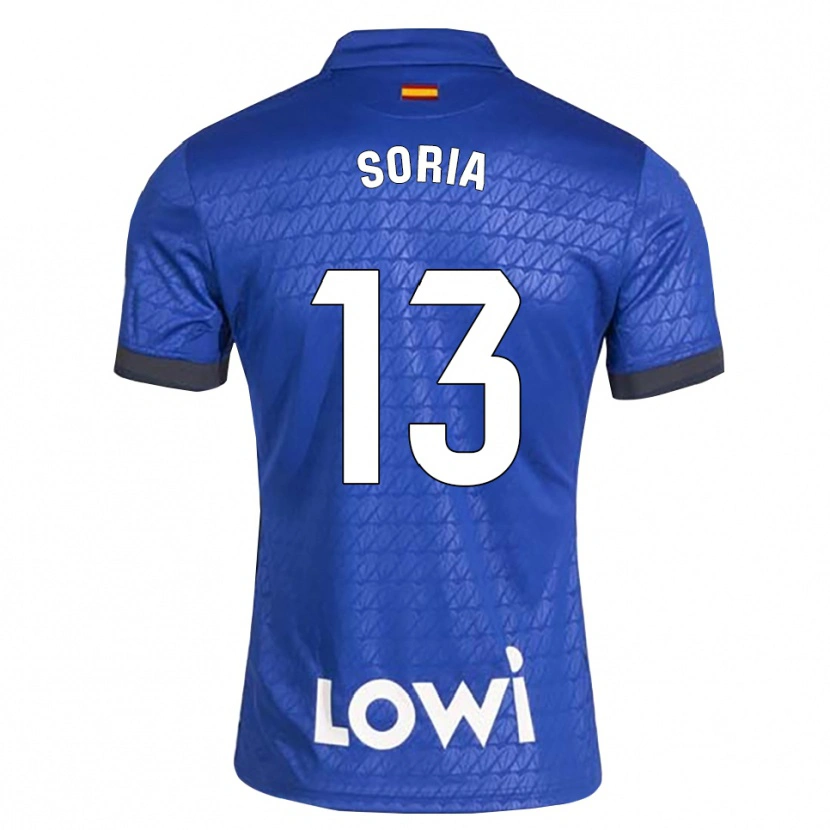 Danxen Mujer Camiseta David Soria #13 Azul Blanco Negro 1ª Equipación 2026/27 La Camisa