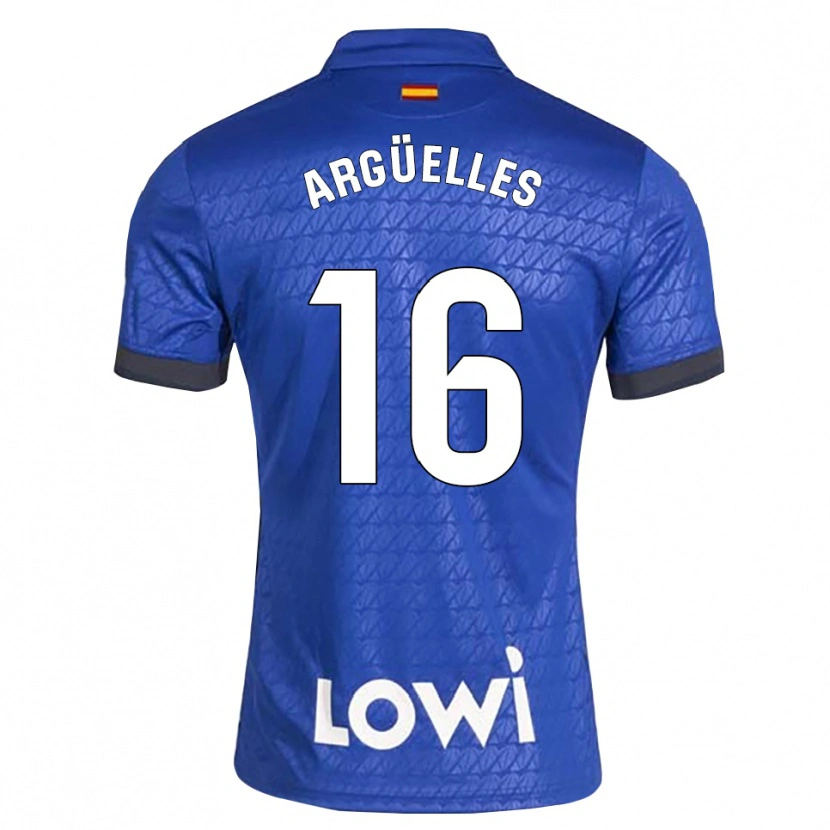 Danxen Mujer Camiseta David Argüelles #16 Azul Blanco Negro 1ª Equipación 2026/27 La Camisa