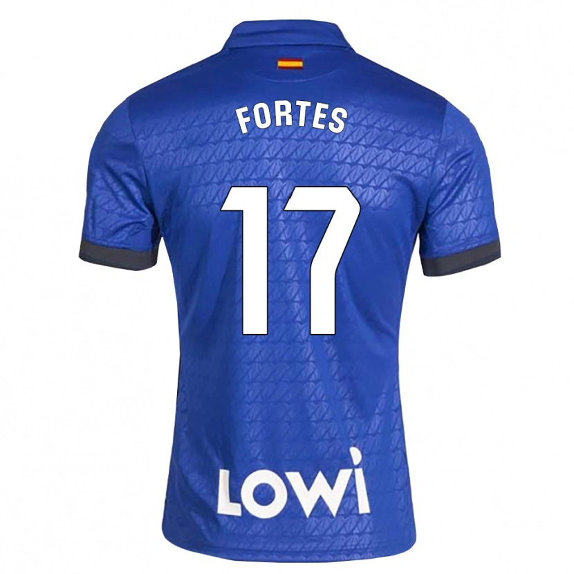 Danxen Mujer Camiseta Joel Fortes #17 Azul Blanco Negro 1ª Equipación 2026/27 La Camisa