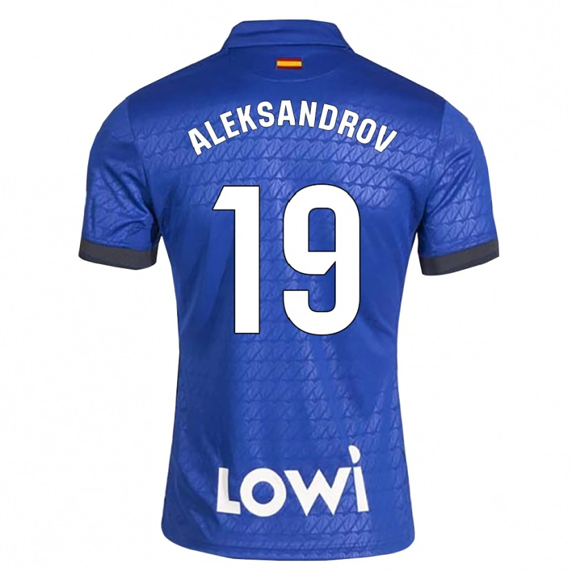 Danxen Mujer Camiseta Mykyta Aleksandrov #19 Azul Blanco Negro 1ª Equipación 2026/27 La Camisa