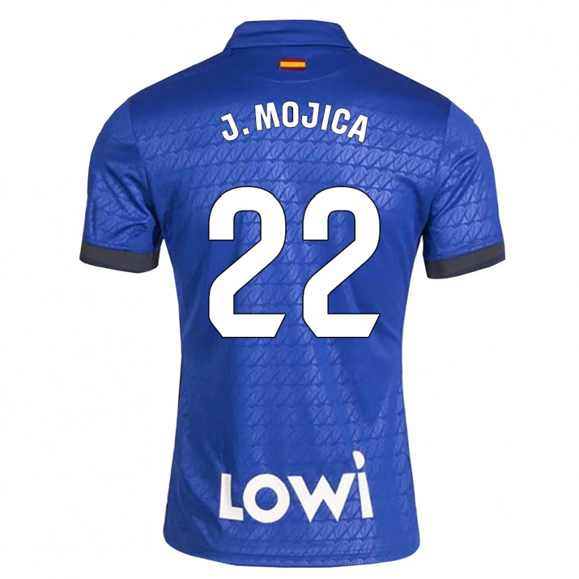 Danxen Mujer Camiseta Johan Mojica #22 Azul Blanco Negro 1ª Equipación 2026/27 La Camisa