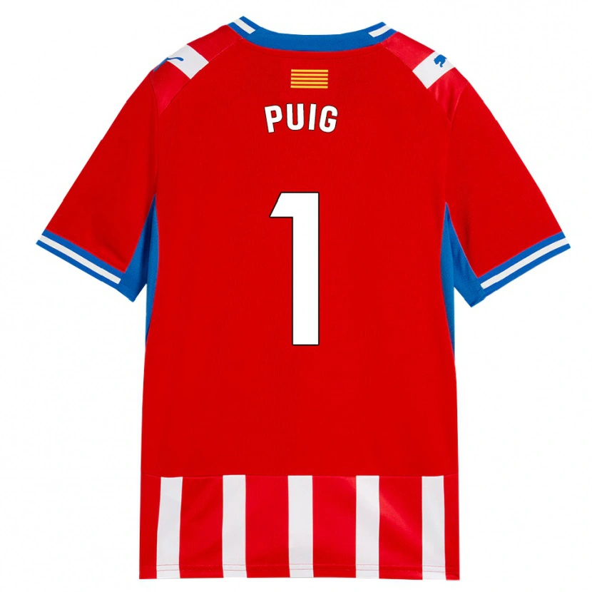 Danxen Mujer Camiseta Sergi Puig #1 Rojo Blanco Azul Cielo 1ª Equipación 2026/27 La Camisa