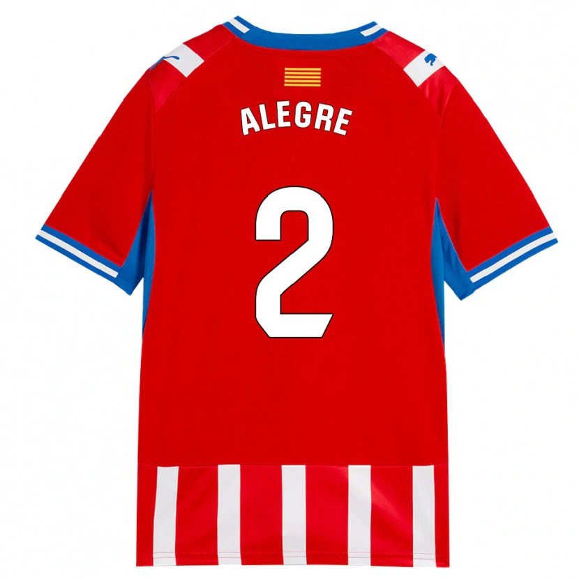 Danxen Mujer Camiseta Marc Alegre #2 Rojo Blanco Azul Cielo 1ª Equipación 2026/27 La Camisa
