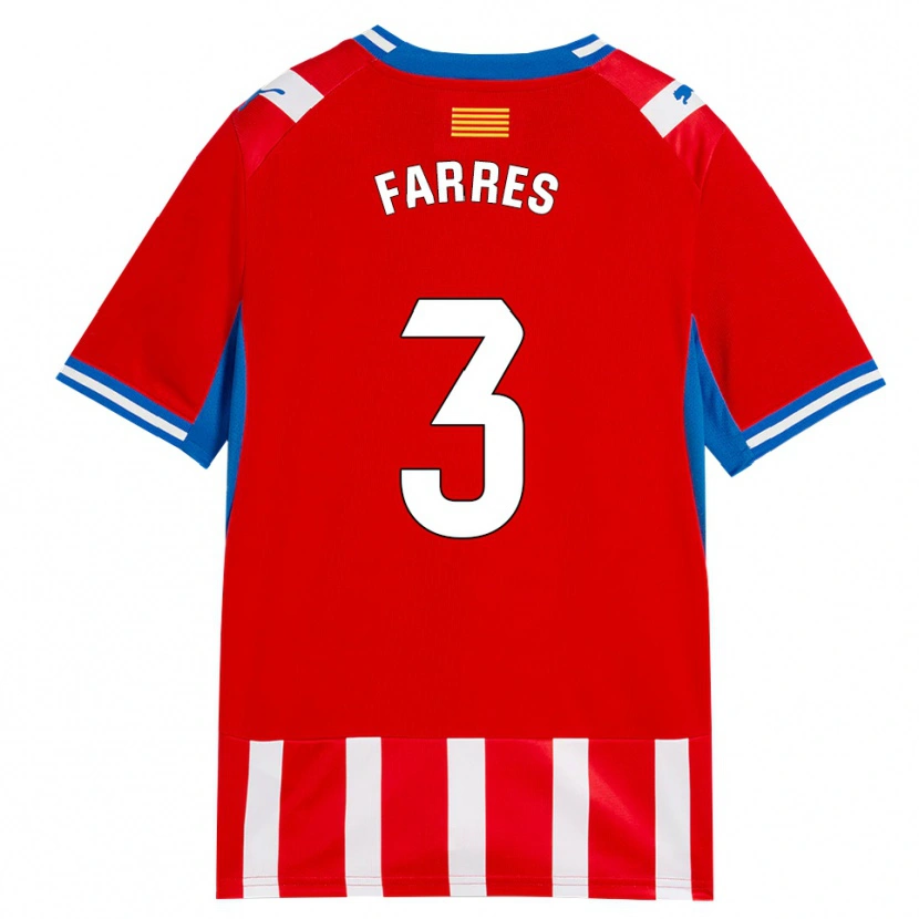 Danxen Mujer Camiseta Biel Farrés #3 Rojo Blanco Azul Cielo 1ª Equipación 2026/27 La Camisa