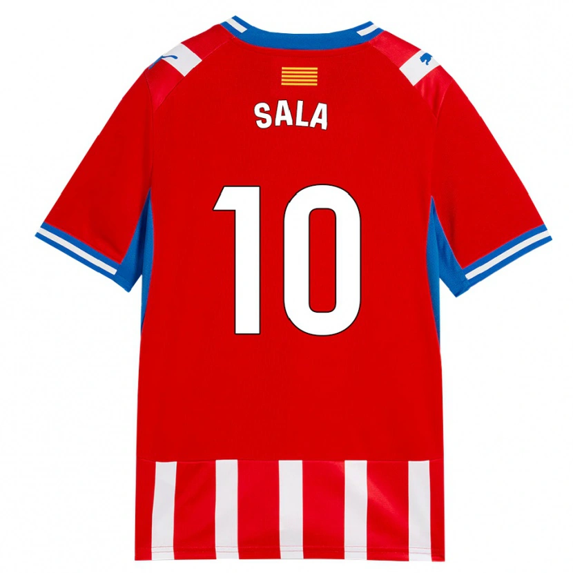 Danxen Mujer Camiseta Georgina Sala #10 Rojo Blanco Azul Cielo 1ª Equipación 2026/27 La Camisa