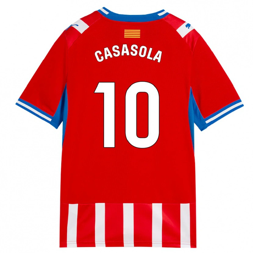 Danxen Mujer Camiseta Derek Casasola #10 Rojo Blanco Azul Cielo 1ª Equipación 2026/27 La Camisa