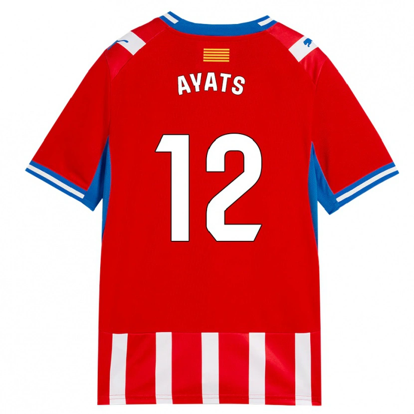 Danxen Mujer Camiseta Mònica Ayats #12 Rojo Blanco Azul Cielo 1ª Equipación 2026/27 La Camisa