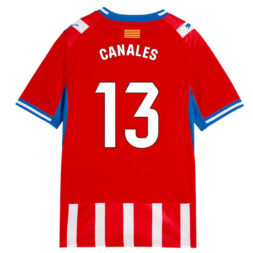 Danxen Mujer Camiseta Juanvi Canales #13 Rojo Blanco Azul Cielo 1ª Equipación 2026/27 La Camisa