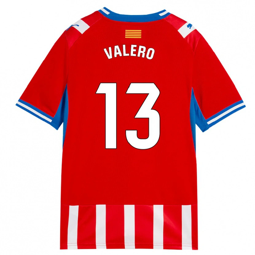 Danxen Mujer Camiseta Eliana Valero #13 Rojo Blanco Azul Cielo 1ª Equipación 2026/27 La Camisa