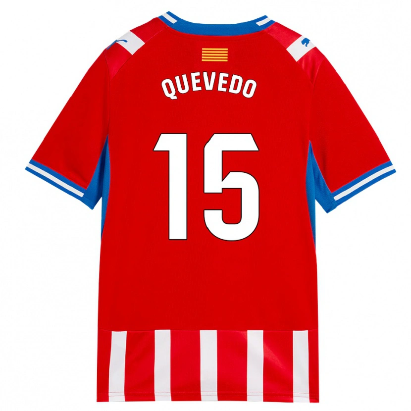 Danxen Mujer Camiseta Erik Quevedo #15 Rojo Blanco Azul Cielo 1ª Equipación 2026/27 La Camisa