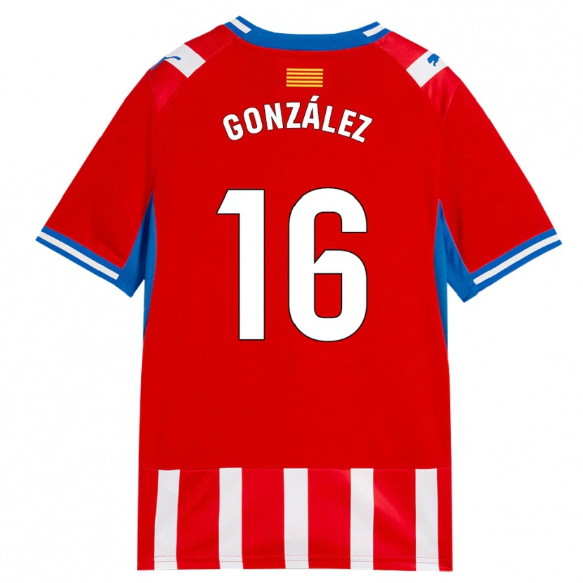 Danxen Mujer Camiseta Lau González #16 Rojo Blanco Azul Cielo 1ª Equipación 2026/27 La Camisa