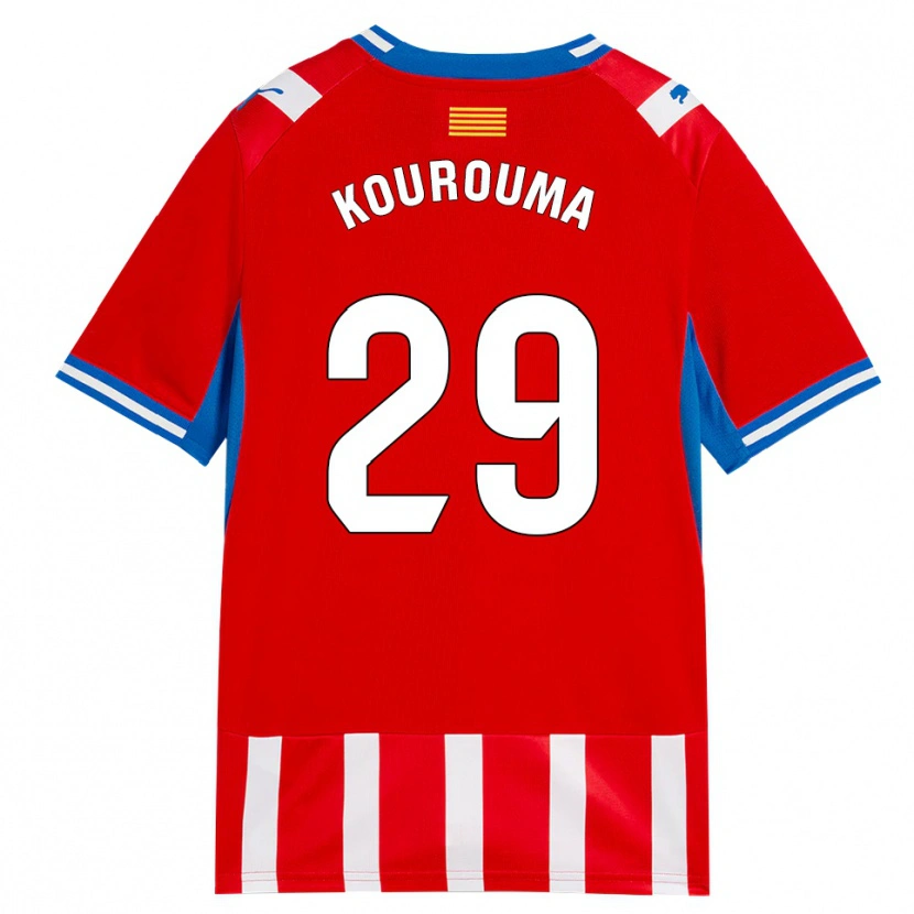 Danxen Mujer Camiseta Lass Kourouma #29 Rojo Blanco Azul Cielo 1ª Equipación 2026/27 La Camisa