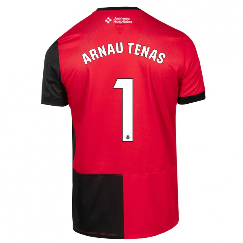 Danxen Mujer Camiseta Arnau Tenas #1 Negro Rojo Blanco 1ª Equipación 2026/27 La Camisa