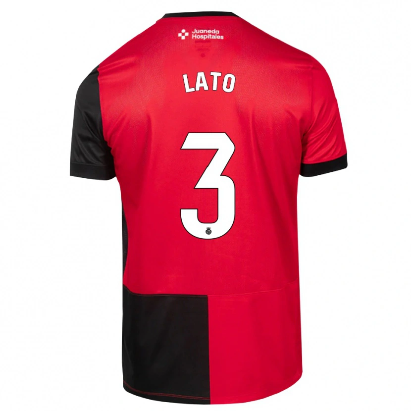 Danxen Mujer Camiseta Toni Lato #3 Negro Rojo Blanco 1ª Equipación 2026/27 La Camisa
