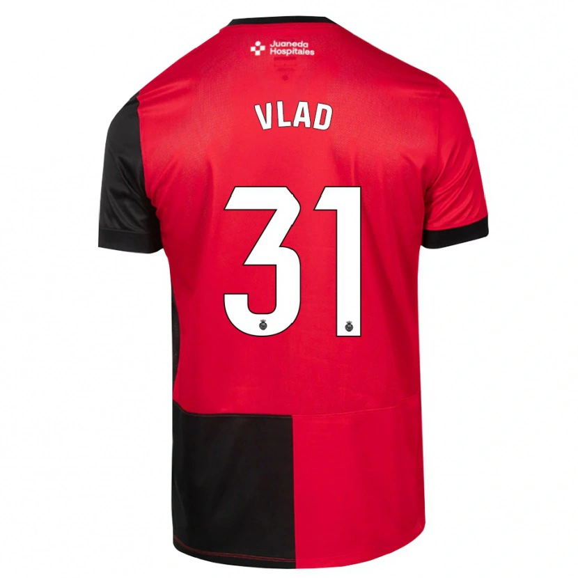 Danxen Mujer Camiseta Rares Vlad #31 Negro Rojo Blanco 1ª Equipación 2026/27 La Camisa