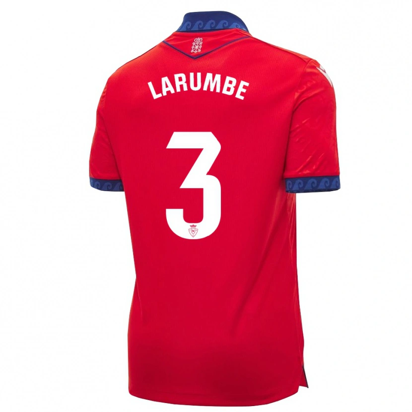 Danxen Mujer Camiseta Saioa Larumbe Beloqui #3 Rojo Azul Marino Blanco 1ª Equipación 2026/27 La Camisa