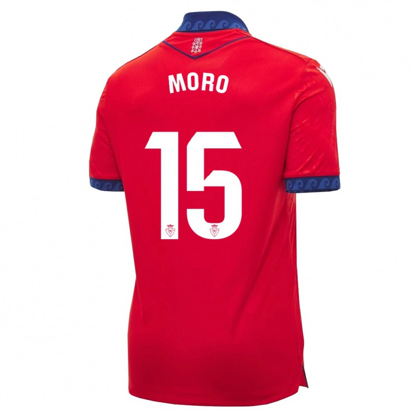 Danxen Mujer Camiseta Raúl Moro #15 Rojo Azul Marino Blanco 1ª Equipación 2026/27 La Camisa