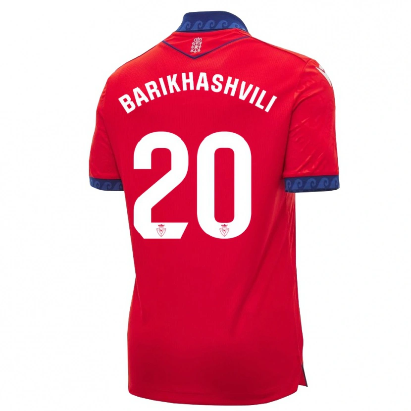 Danxen Mujer Camiseta Nika Barikhashvili #20 Rojo Azul Marino Blanco 1ª Equipación 2026/27 La Camisa