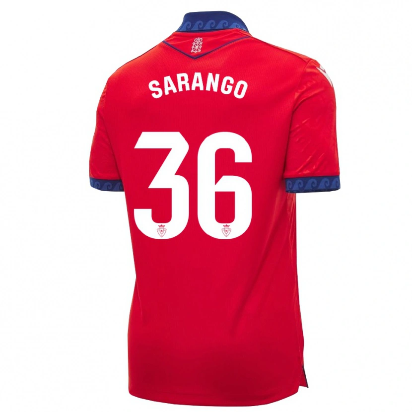 Danxen Mujer Camiseta Kepa Sarango #36 Rojo Azul Marino Blanco 1ª Equipación 2026/27 La Camisa
