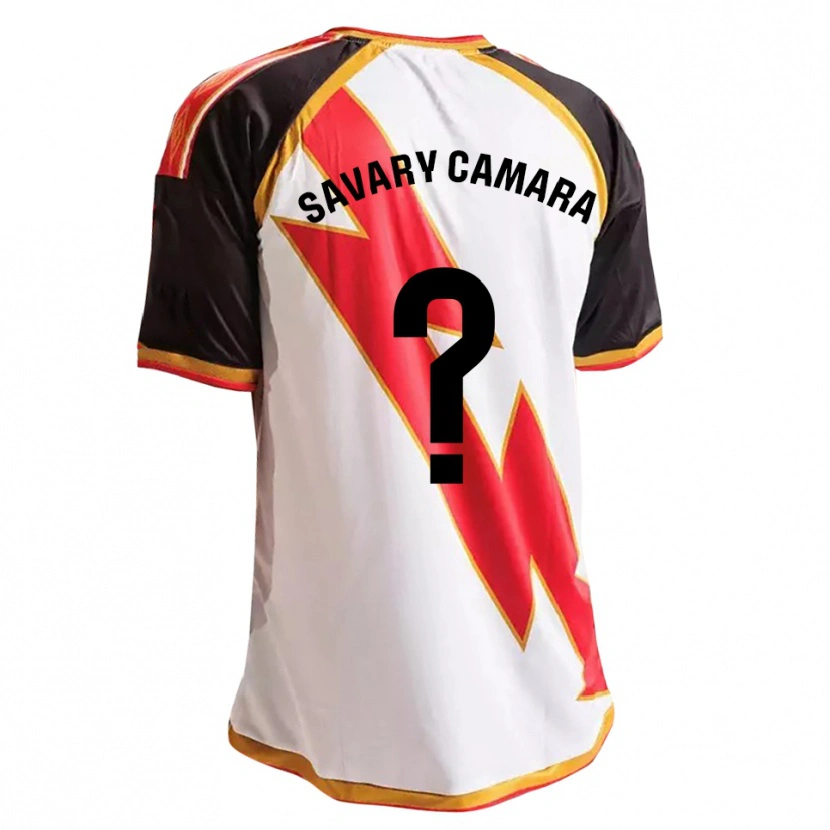 Danxen Mujer Camiseta Isaac Savary Camara #0 Negro Rojo Blanco Oro 1ª Equipación 2026/27 La Camisa