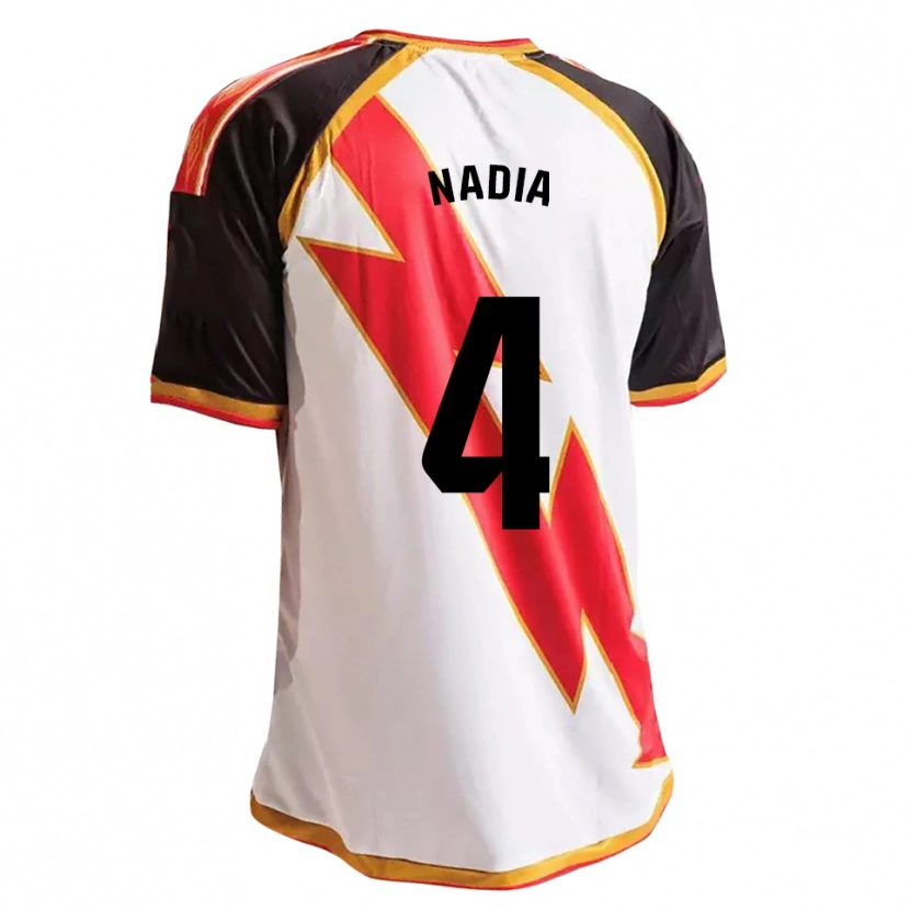 Danxen Mujer Camiseta Nadia Dopico Díaz #4 Negro Rojo Blanco Oro 1ª Equipación 2026/27 La Camisa