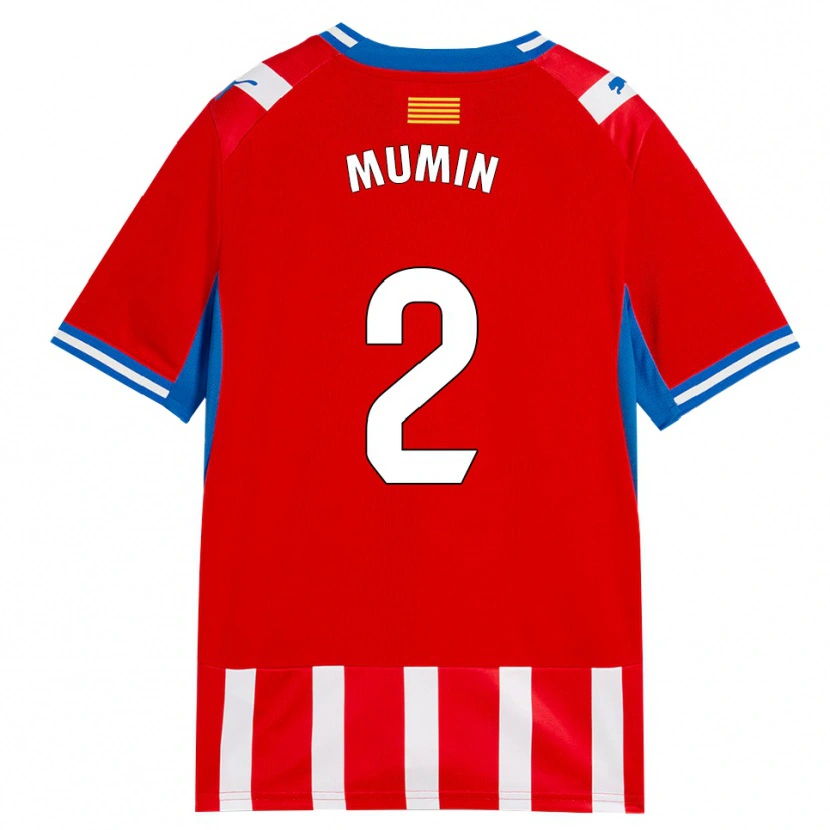 Danxen Mujer Camiseta Abdul Mumin #2 Rojo Blanco Azul Cielo 1ª Equipación 2026/27 La Camisa