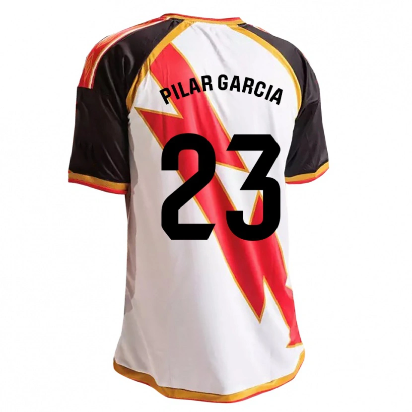 Danxen Mujer Camiseta María Pilar García Villalba #23 Negro Rojo Blanco Oro 1ª Equipación 2026/27 La Camisa