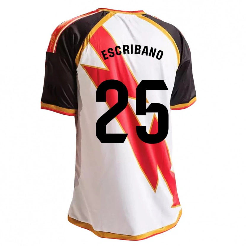 Danxen Mujer Camiseta Francisco Escribano #25 Negro Rojo Blanco Oro 1ª Equipación 2026/27 La Camisa