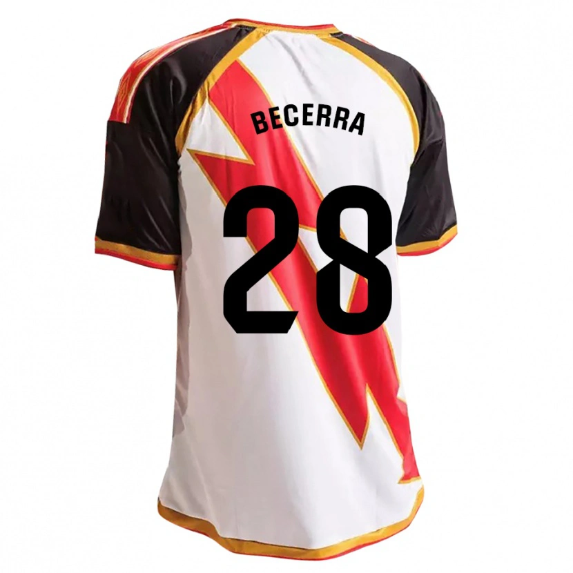 Danxen Mujer Camiseta Samu Becerra #28 Negro Rojo Blanco Oro 1ª Equipación 2026/27 La Camisa