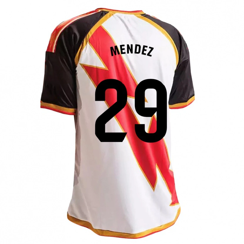 Danxen Mujer Camiseta Diego Méndez #29 Negro Rojo Blanco Oro 1ª Equipación 2026/27 La Camisa