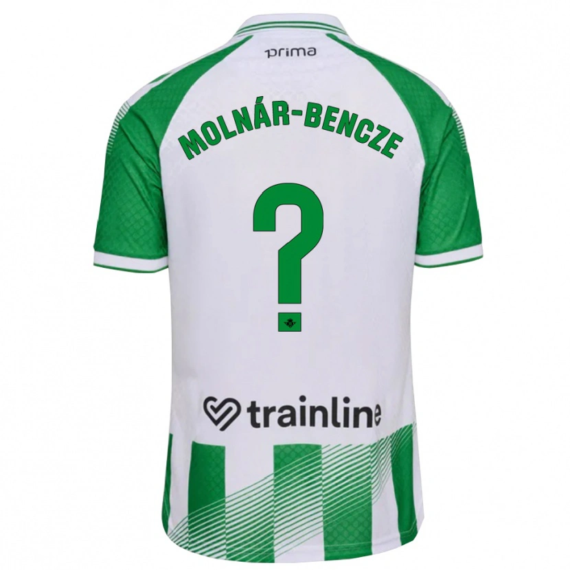 Danxen Mujer Camiseta Zsombor Molnár-Bencze #0 Verde Claro Negro Blanco 1ª Equipación 2026/27 La Camisa