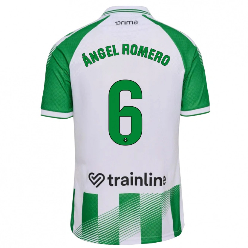 Danxen Mujer Camiseta Miguel Romero #6 Verde Claro Negro Blanco 1ª Equipación 2026/27 La Camisa