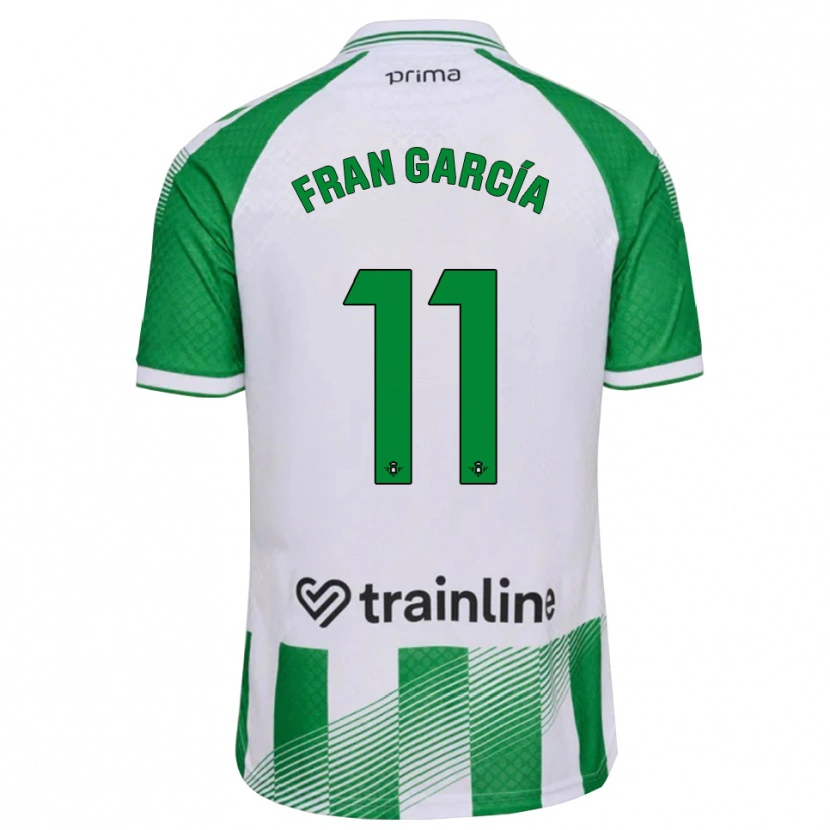 Danxen Mujer Camiseta Fran García #11 Verde Claro Negro Blanco 1ª Equipación 2026/27 La Camisa