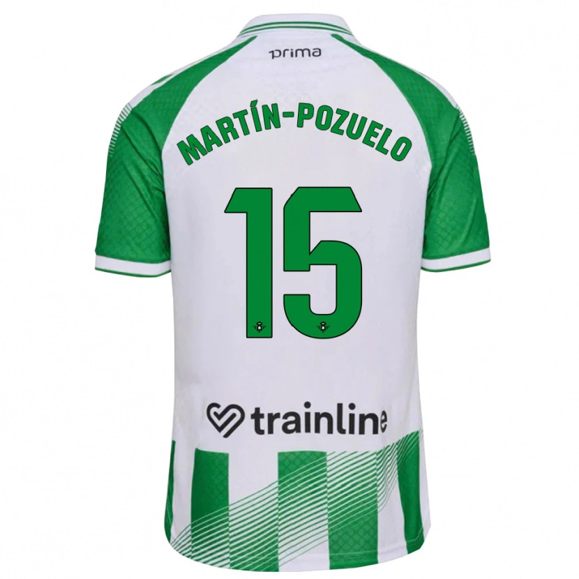 Danxen Mujer Camiseta Esther Martín-Pozuelo #15 Verde Claro Negro Blanco 1ª Equipación 2026/27 La Camisa