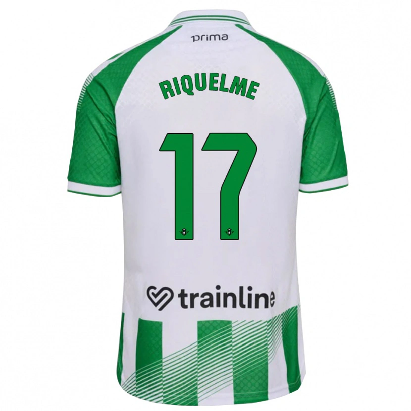 Danxen Mujer Camiseta Rodrigo Riquelme #17 Verde Claro Negro Blanco 1ª Equipación 2026/27 La Camisa
