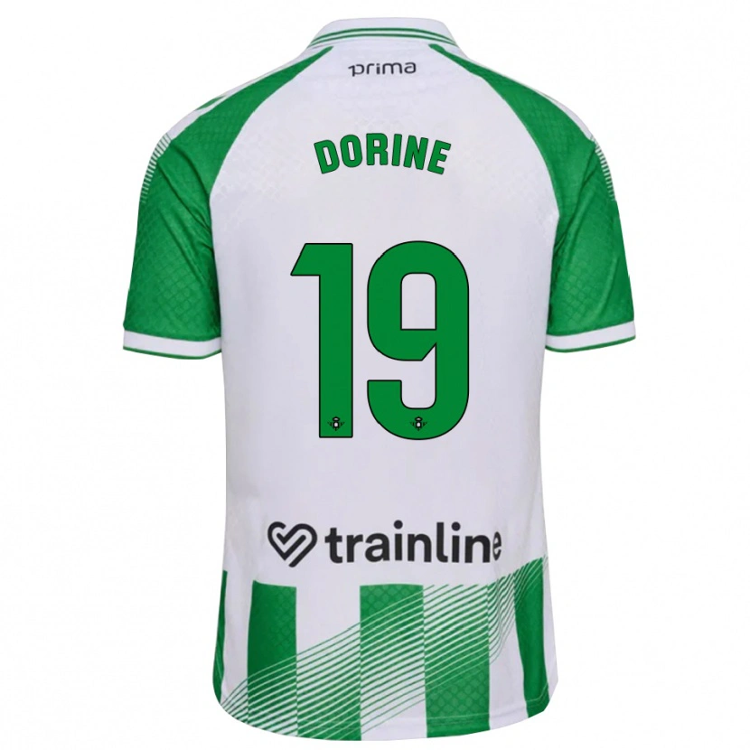 Danxen Mujer Camiseta Dorine Nina Chuigoue #19 Verde Claro Negro Blanco 1ª Equipación 2026/27 La Camisa