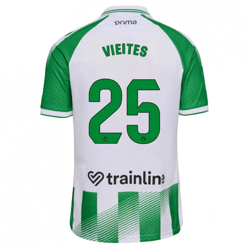 Danxen Mujer Camiseta Fran Vieites #25 Verde Claro Negro Blanco 1ª Equipación 2026/27 La Camisa