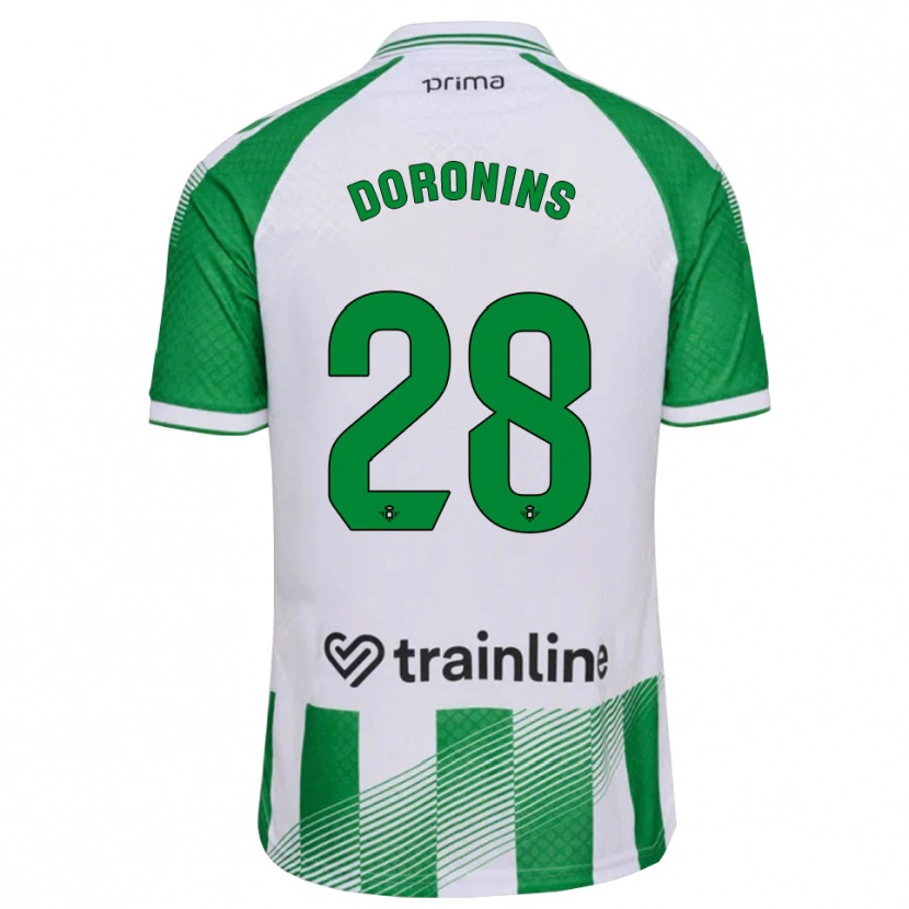 Danxen Mujer Camiseta Nikita Doronins #28 Verde Claro Negro Blanco 1ª Equipación 2026/27 La Camisa