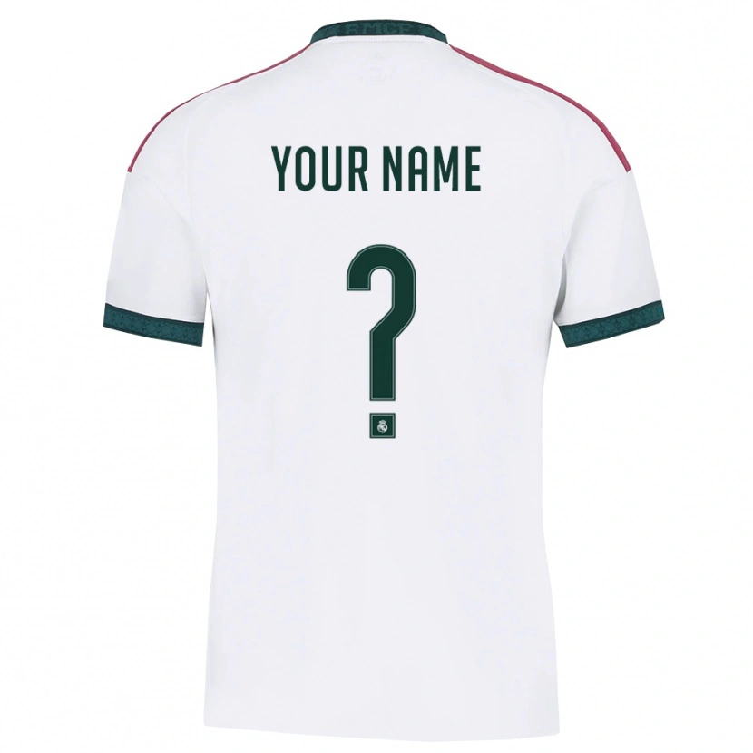 Danxen Mujer Camiseta Su Nombre #0 Verde Oscuro Blanco Rojo 1ª Equipación 2026/27 La Camisa