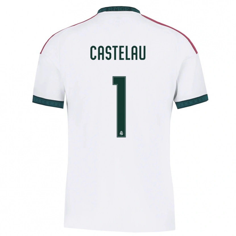 Danxen Mujer Camiseta Alber Castelau #1 Verde Oscuro Blanco Rojo 1ª Equipación 2026/27 La Camisa