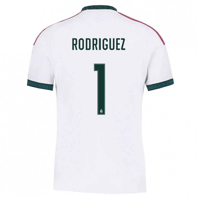 Danxen Mujer Camiseta Misa Rodriguez #1 Verde Oscuro Blanco Rojo 1ª Equipación 2026/27 La Camisa